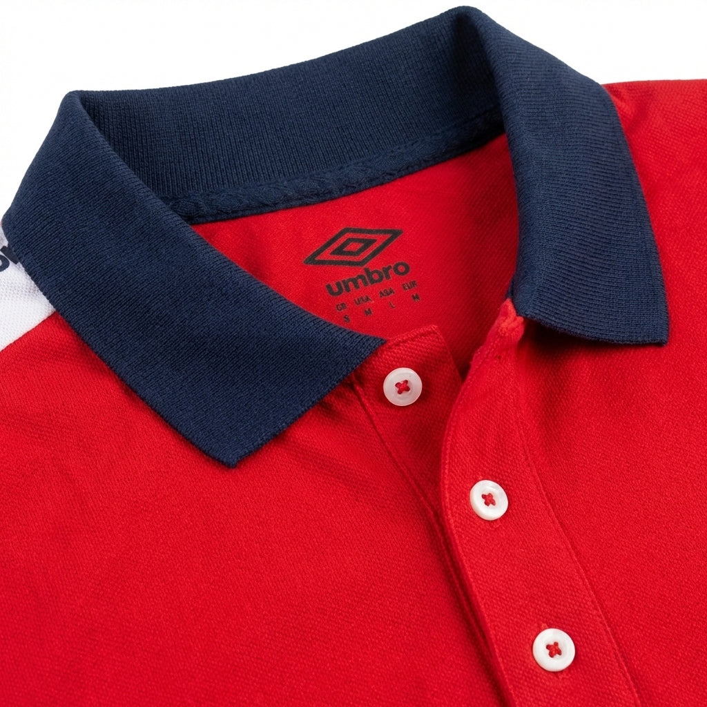 UMBRO POLOS ORIGINAL HOMME ROUGE COTON - UAA241M011-005