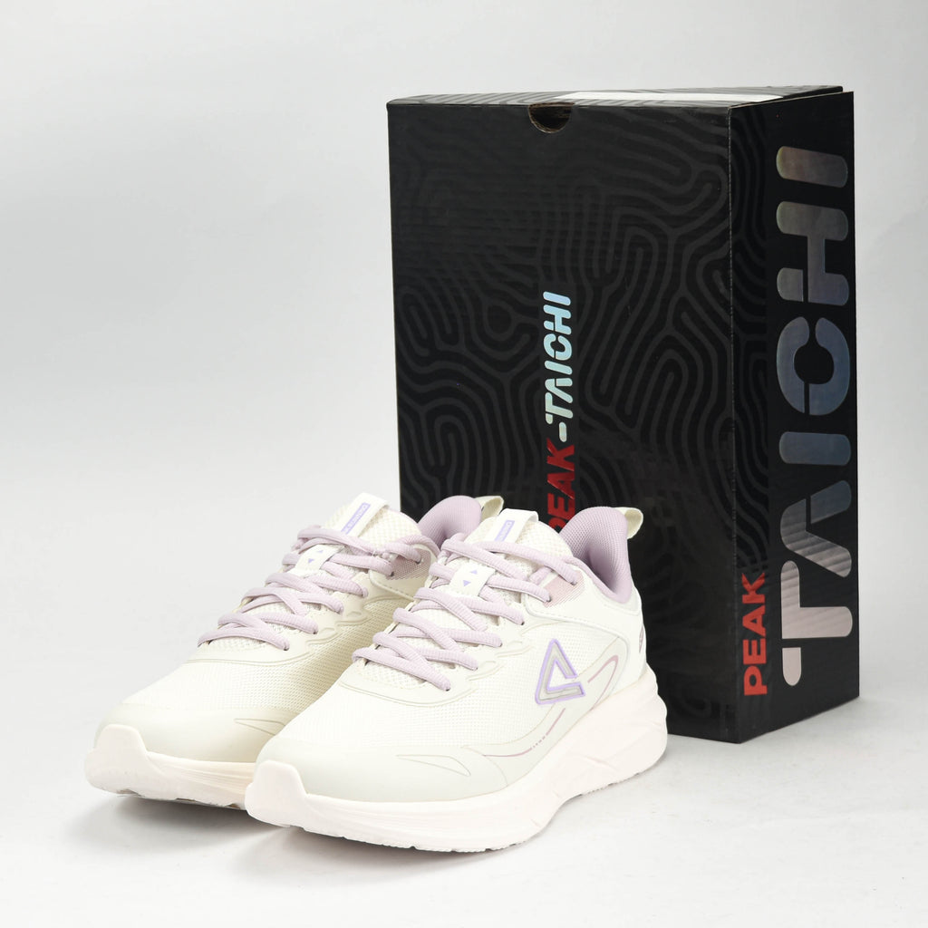 PEAK TRAINING RUNNING SHOES-WHITE/PURPLE - EXT54428H-Z524