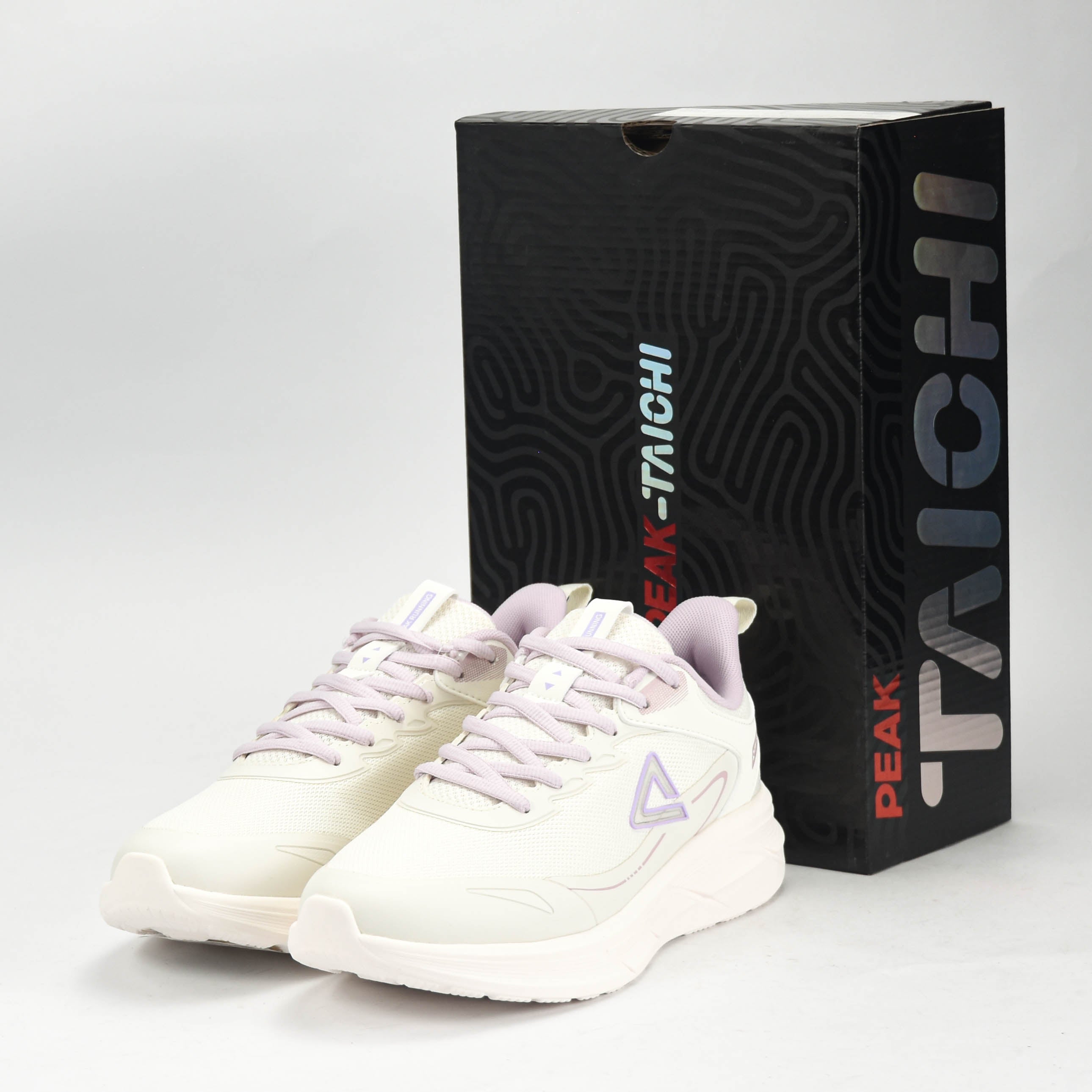 PEAK TRAINING RUNNING SHOES-WHITE/PURPLE - EXT54428H-Z524