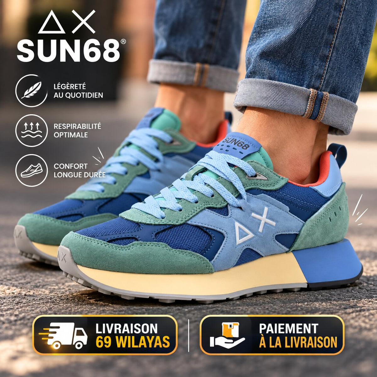 SUN68 FOOTWEAR - Z35115-94