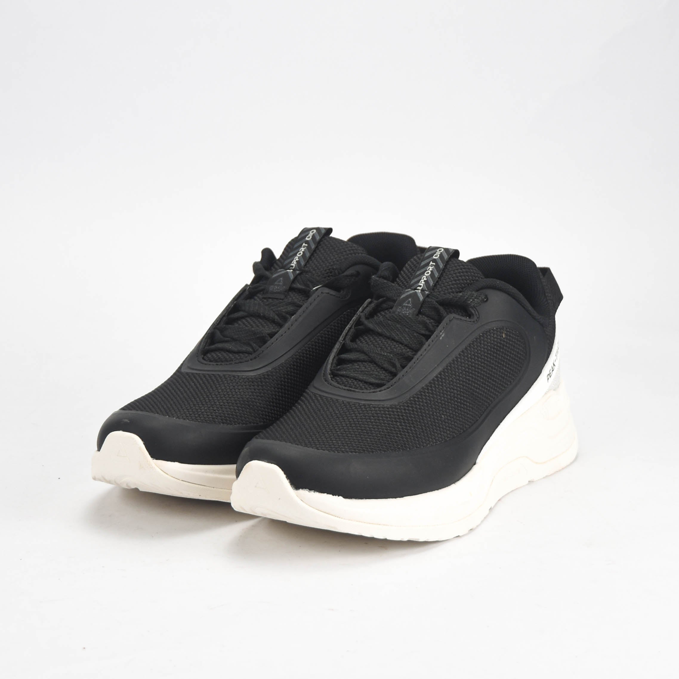 Peak Taichi Walking Shoes Black/Milky White - EWT54698J-Z497