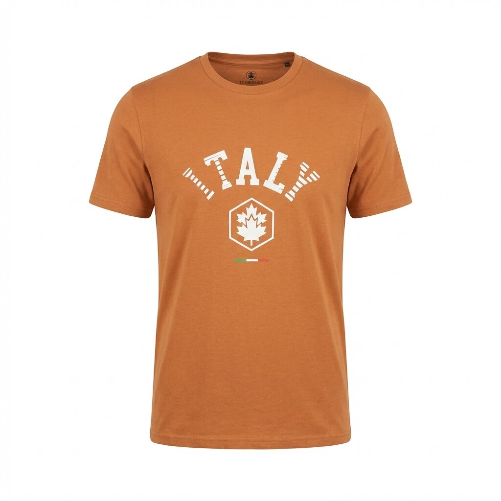 LUMBERJACK MEN TEE ITALY BIG LOGO ORANGE - LBJ27001-DOR
