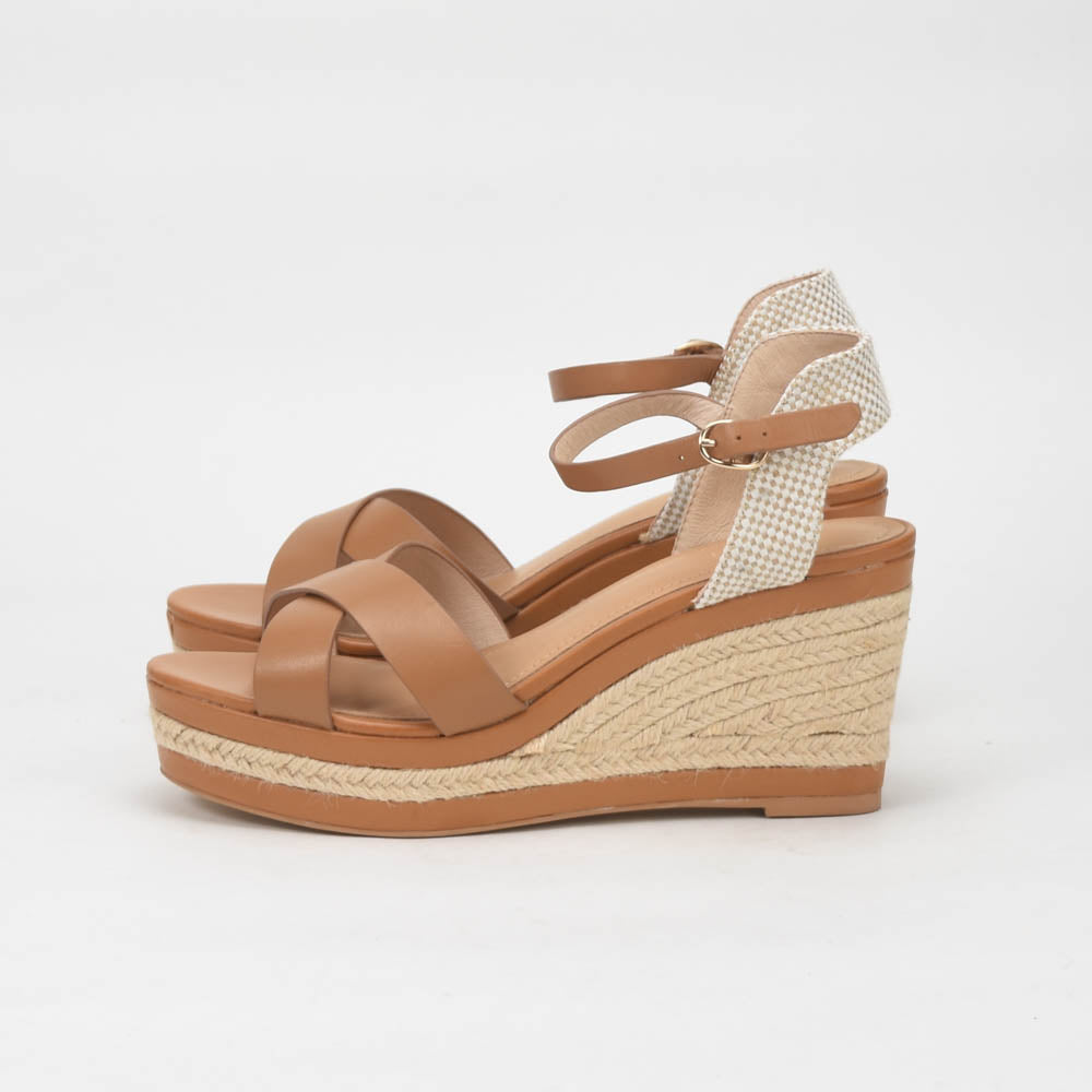 ANDRÉ SANDALES FEMME SAND CUIR MARRON BEIGE - 52357609402