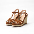 ANDRÉ SANDALES FEMME JULY CUIR MARRON - 52314689623