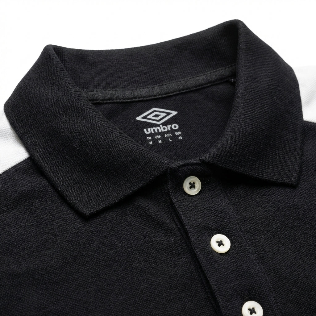 UMBRO POLOS ORIGINAL HOMME NOIR COTON - UAA241M014 -001