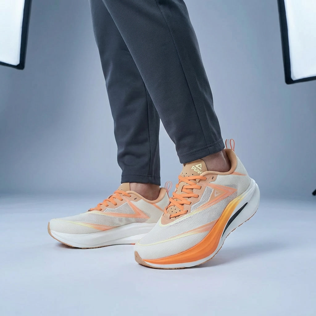 Peak Taichi Running Shoes White/Orange - EXT53301H-Z505