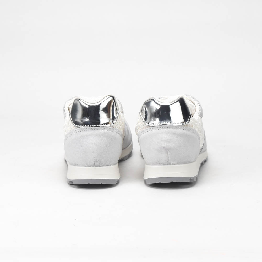 ANDRÉ BASKETS FEMME SONG CUIR BLANC - 52149382404