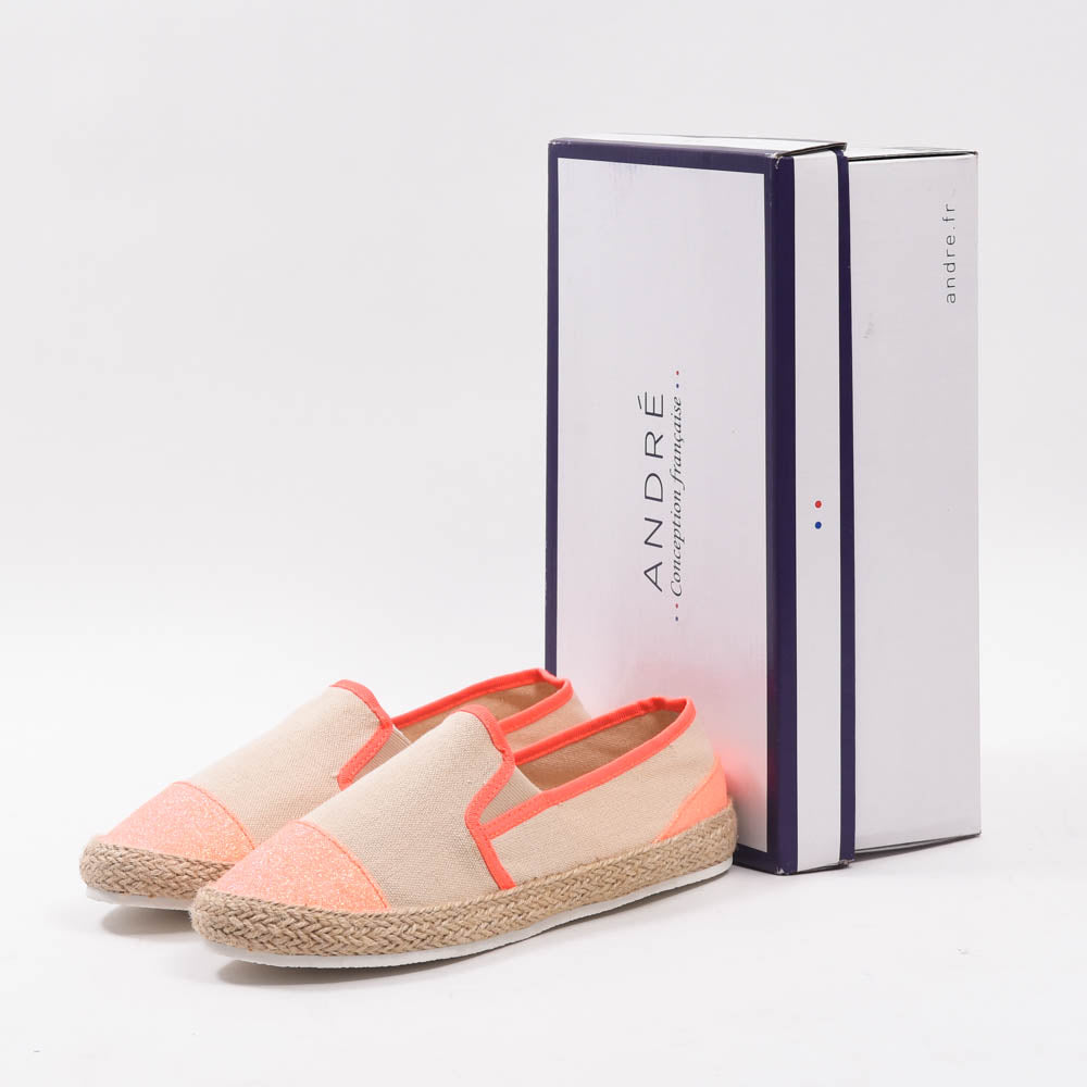 ANDRÉ ESPADRILLES FEMME DIXY ORANGE - 52357981009