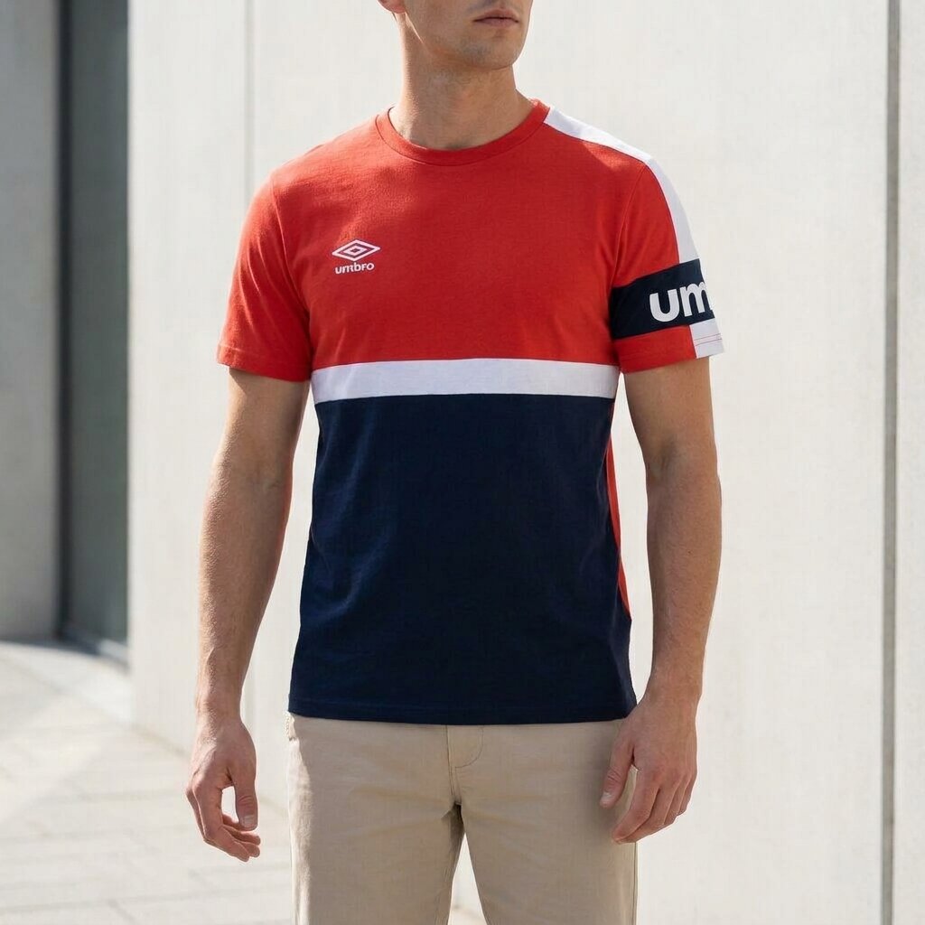 UMBRO T-SHIRTS ORIGINAL HOMME ROUGE COTON - UAA241M006-002