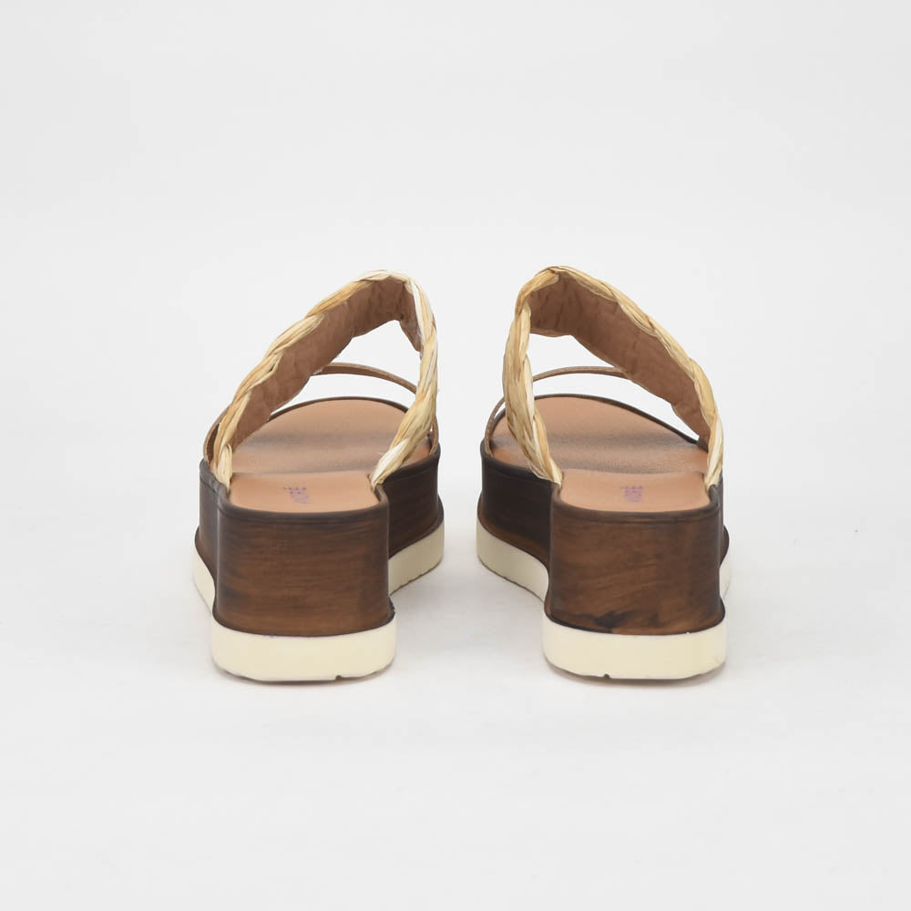 ANDRÉ SABOTS FEMME ROMARINE CUIR BEIGE - 52321686426