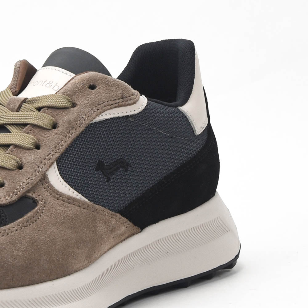Harmont and Blaine Camoscio Tex Sneakers Homme - EFM252-060-A60-AE