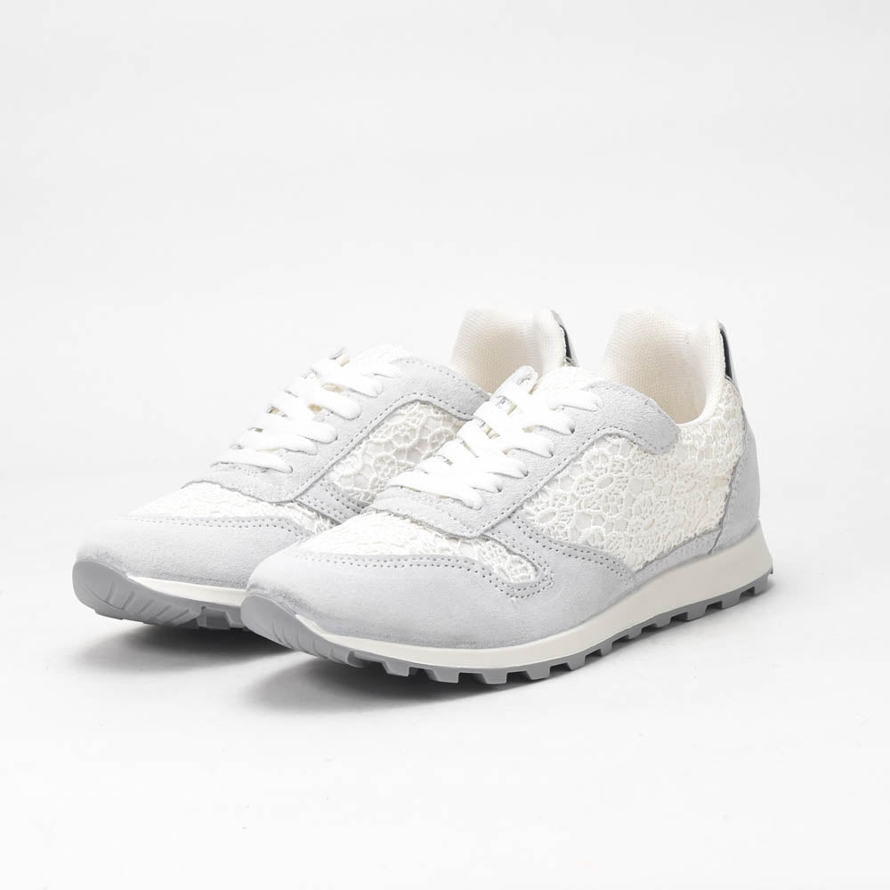 ANDRÉ BASKETS FEMME SONG CUIR BLANC - 52149382404