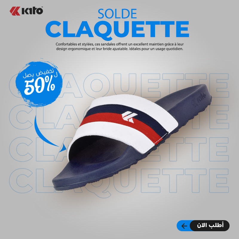 KITO CLAQUETTE AH133M NAVY BLUE - AH133MNB