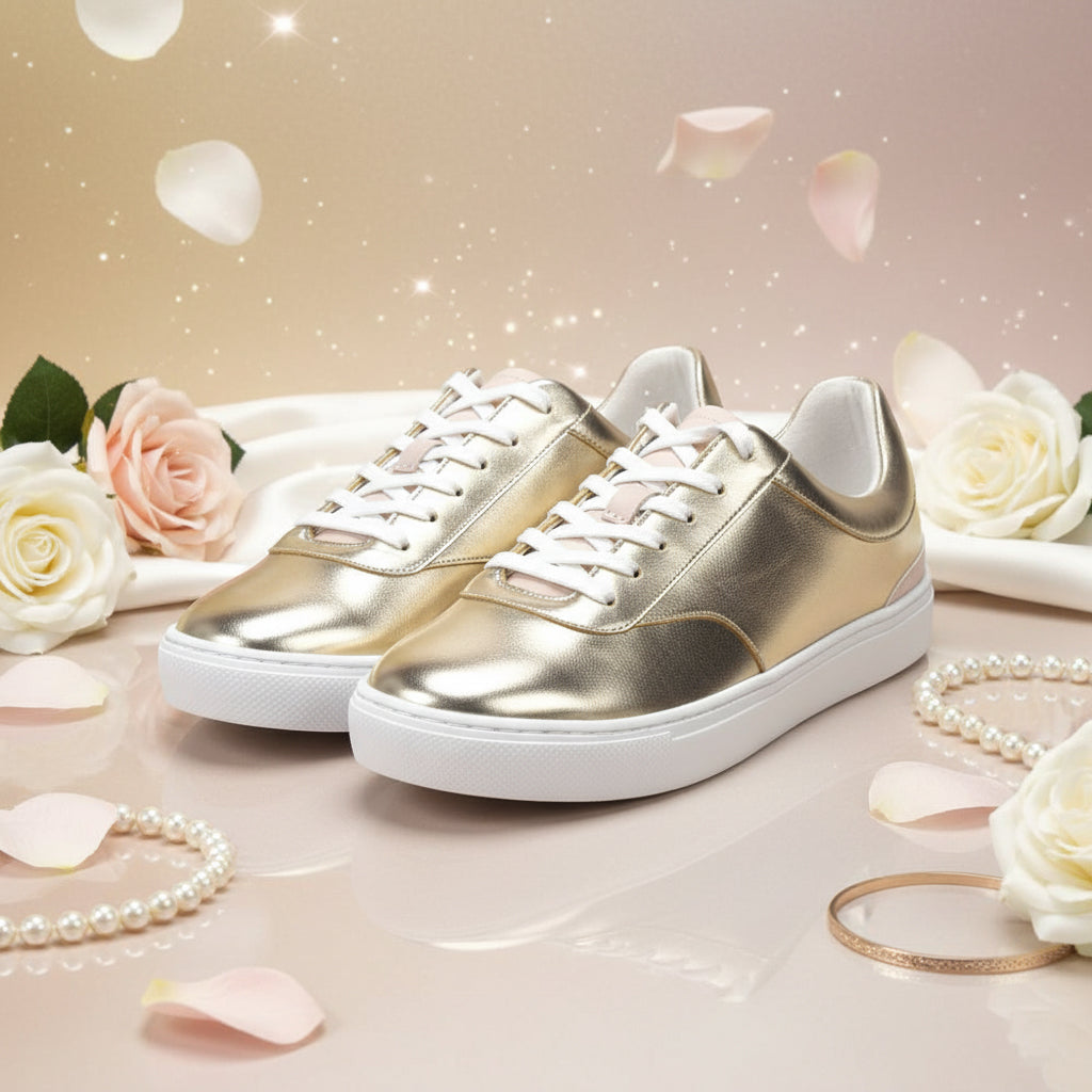 ANDRÉ BASKETS FEMME VIORNE GOLD - 52149870614