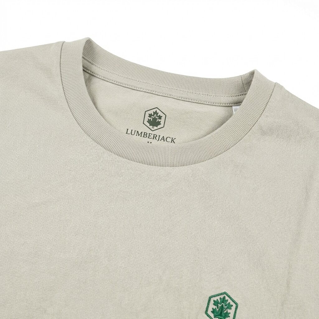 LUMBERJACK MEN TEE MINI LOGO GREY - LBJ24005-LGY