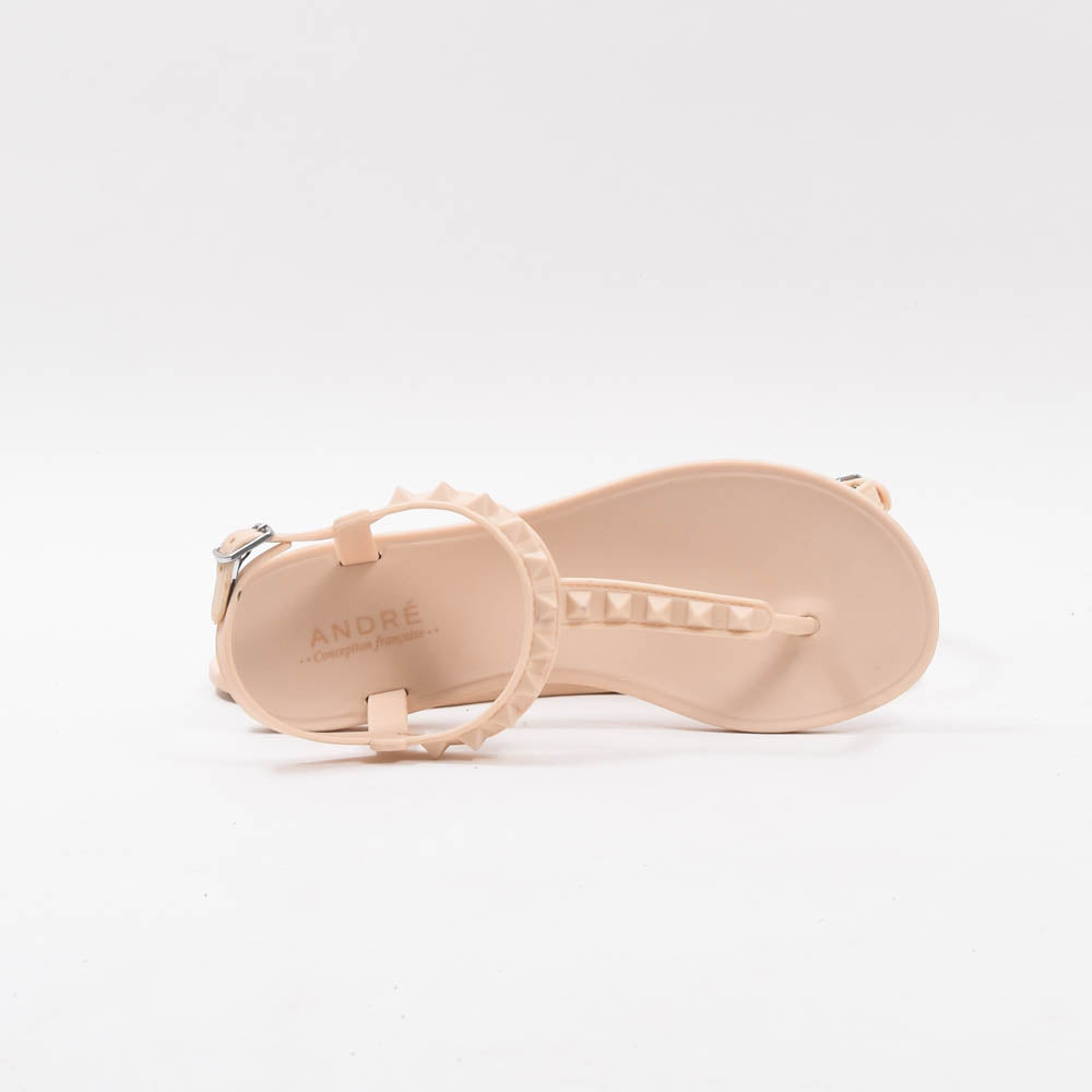 ANDRÉ SANDALES FEMME HADEWIG CAOUTCHOUC BEIGE - 52321670604