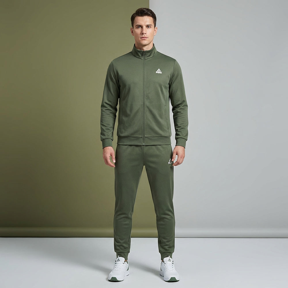 Peak Knitted Tracksuit Khaki - FW94053-0052