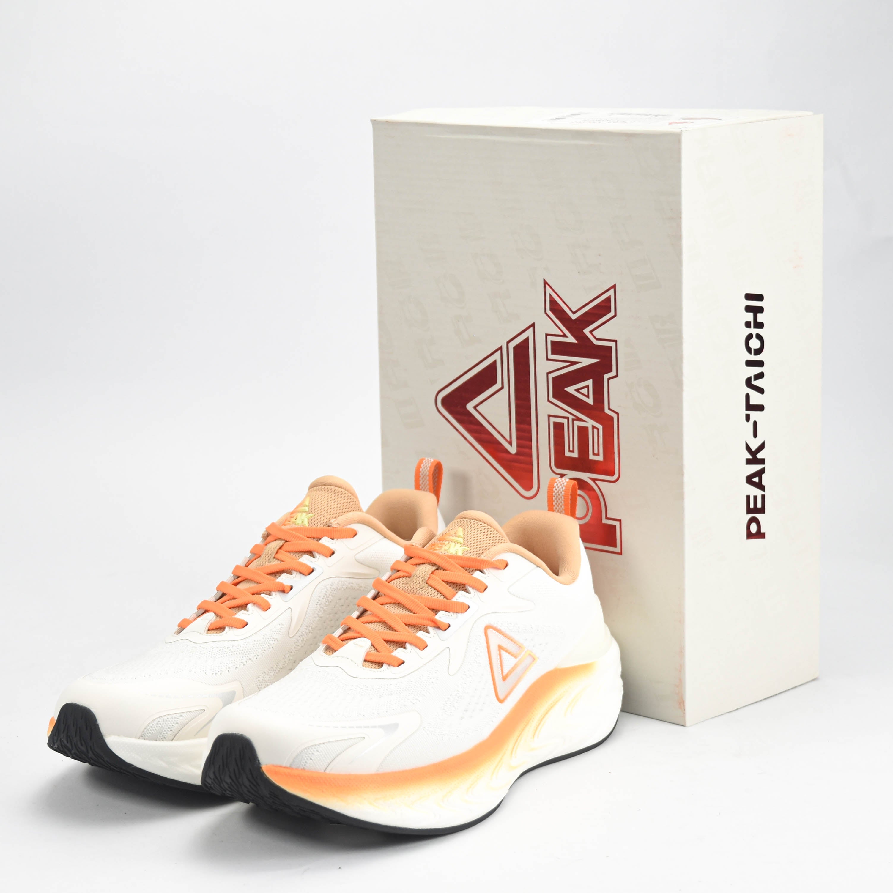 Peak Taichi Running Shoes White/Orange - EXT53607H-Z505