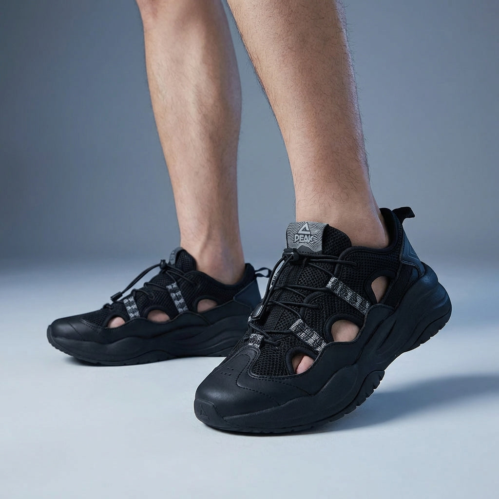 Peak Taichi Sports Shoes All Black - EXT52381L-Y291