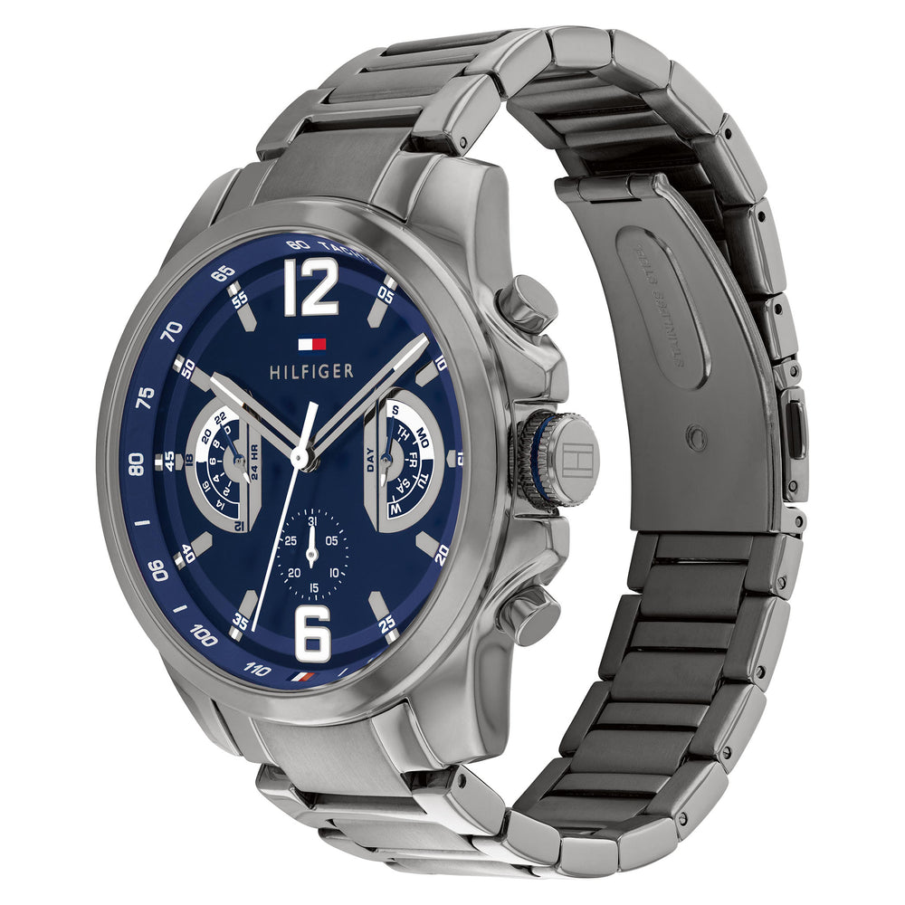 Montre Tommy Hilfiger Grey Steel Navy Dial Multi-function - 1710639