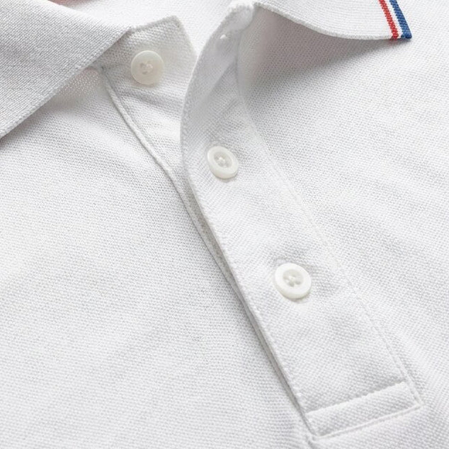 LUMBERJACK MEN POLO SELECT MINI LOGO WHITE - LBJ71006-WHT
