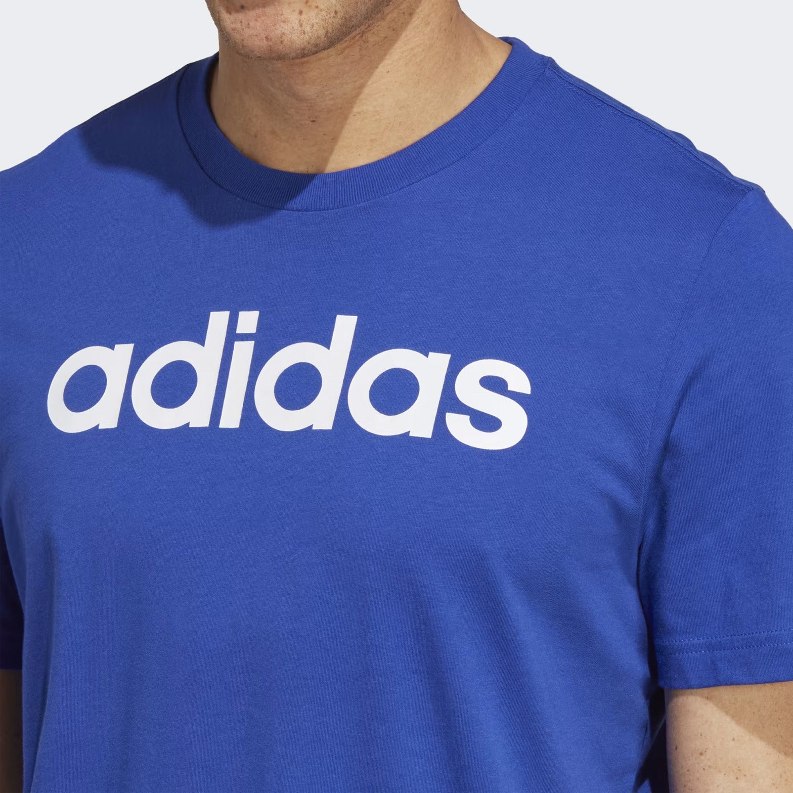 ADIDAS Essentials Single Jersey Linear Embroidered Logo Tee - IC9279