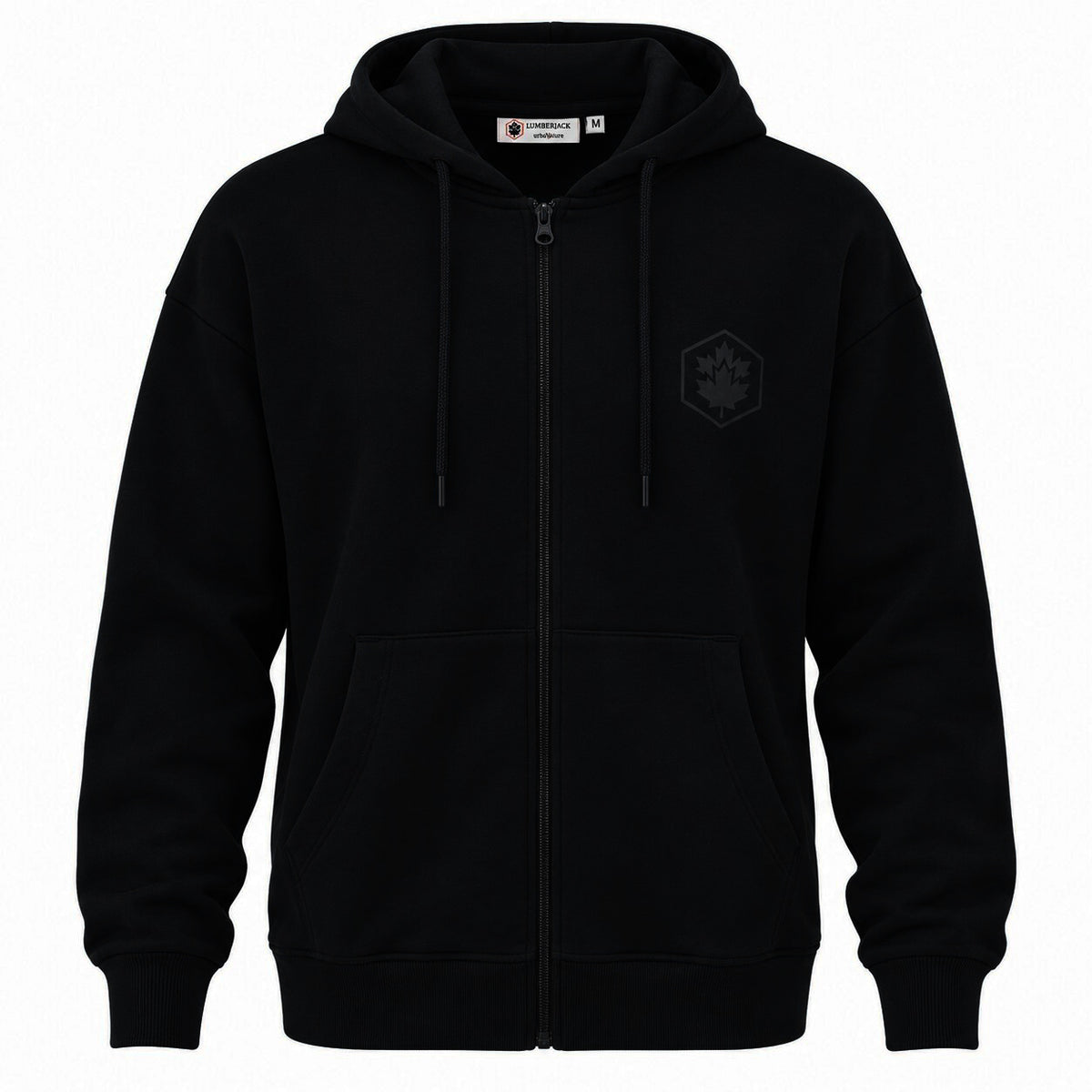 LUMBERJACK ZIP HOODIE - LBJ-00201-BLK