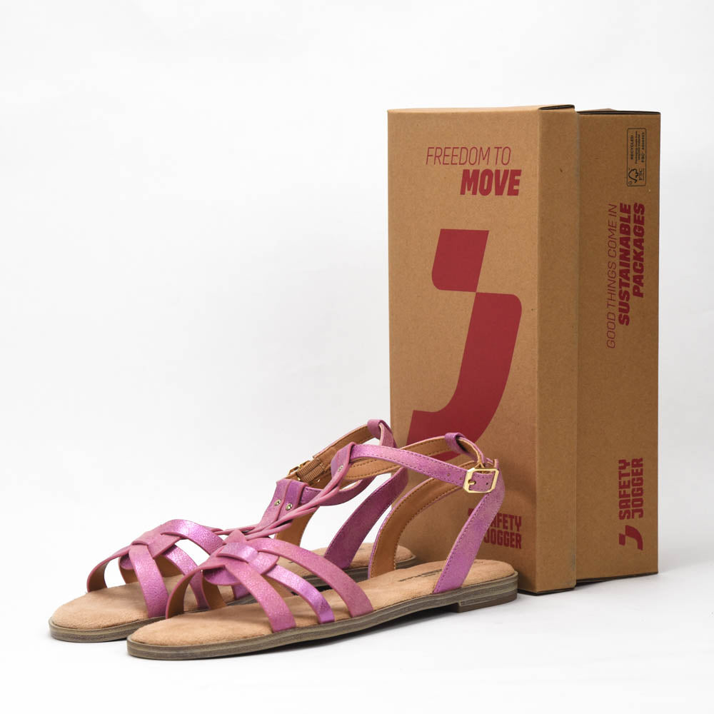 Safety Jogger Sandales Plates Femme - 610161-FUC-NAT