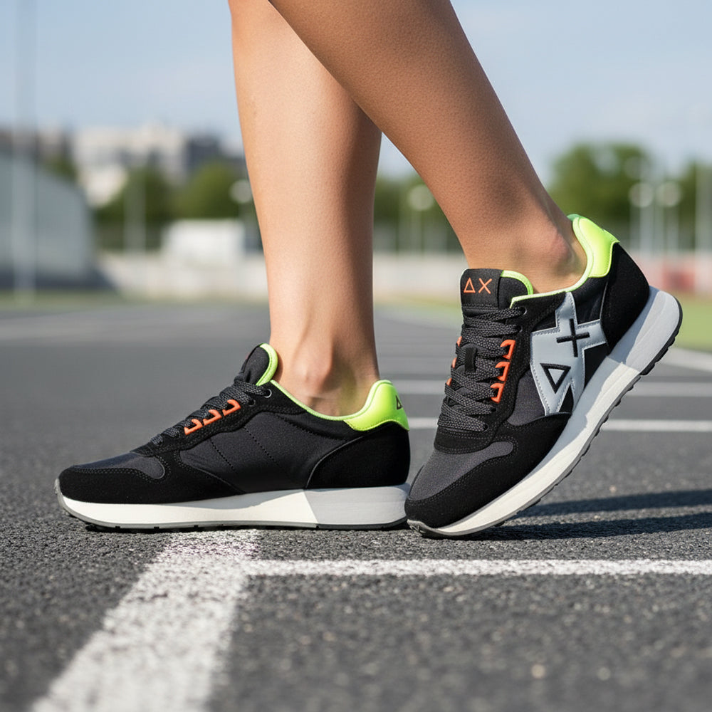 BASKET SUN68 JAKI 2.0 FLUO 11 NERO - Z35113-11