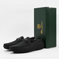 Massimo Mocassins Driving Loafers - 222-10A-BLACK
