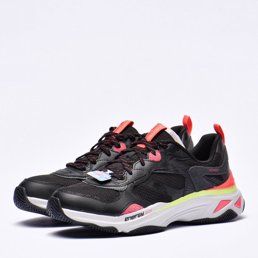 SKECHERS ENERGY RACER-EMBRACE HER BLACK/CORAL - 149370/BKCL