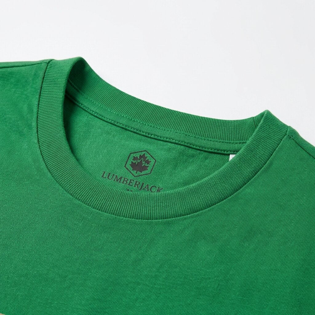 LUMBERJACK MEN TEE BIG NATURE LOGO GREEN - LBJ23009-GRN