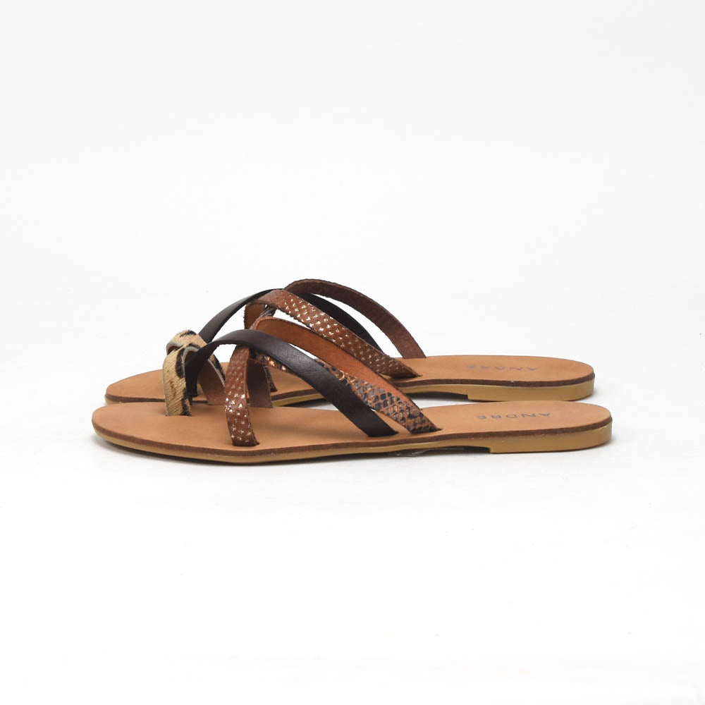 ANDRÉ MULES FEMME RYE MARRON - 52321201425