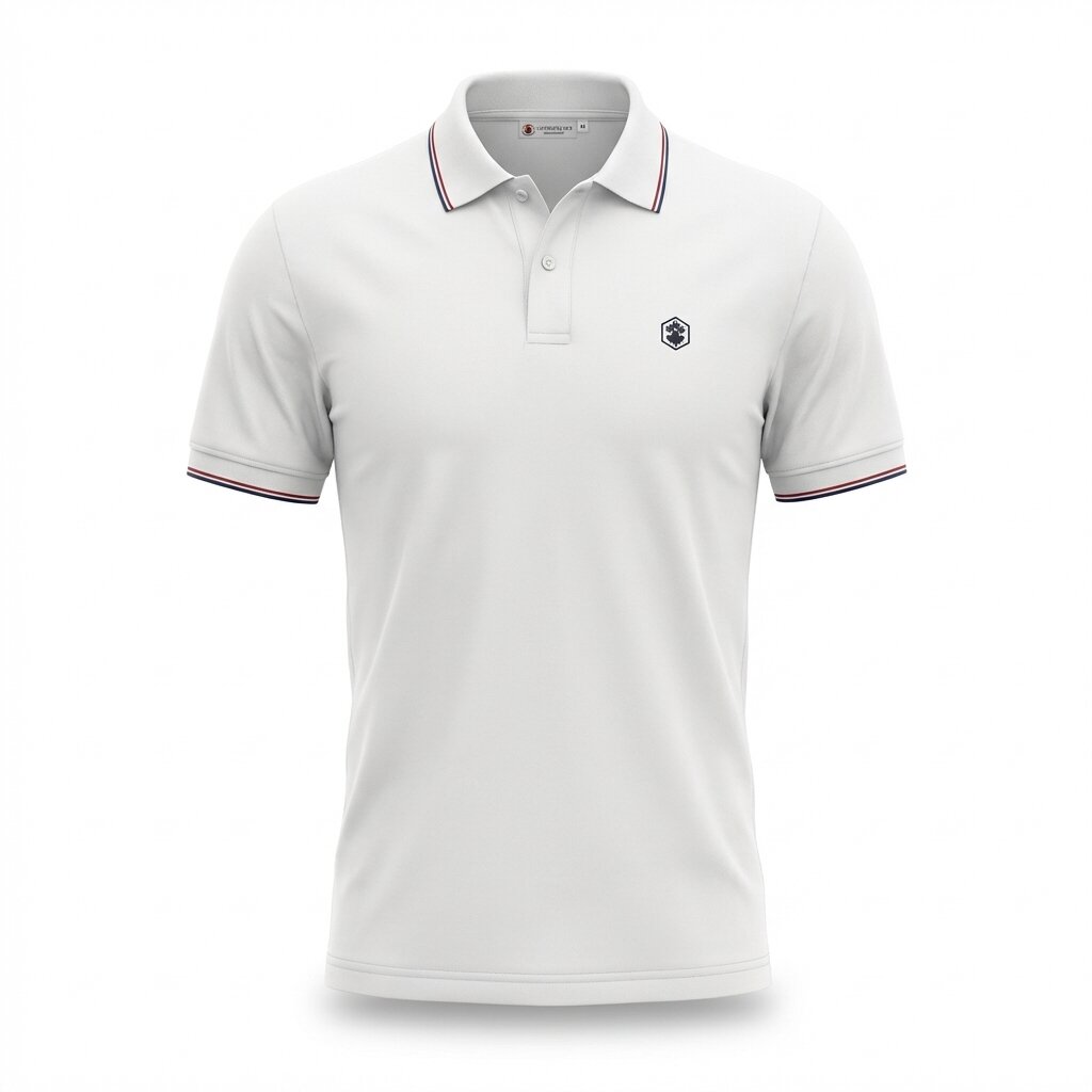 LUMBERJACK MEN POLO SELECT MINI LOGO WHITE - LBJ71006-WHT