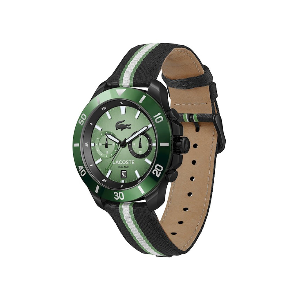 MONTRES Lacoste Toronga Dual Time Date Noir / Vert - 2011341