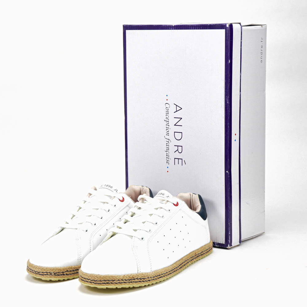 ANDRÉ ESPADRILLE HOMME STANISH BLANC - 51355370612