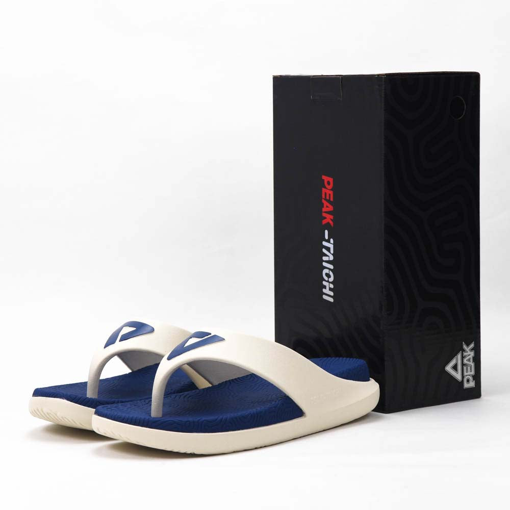 Peak Taichi Beach Sandals White Blue - ET23431L-1133