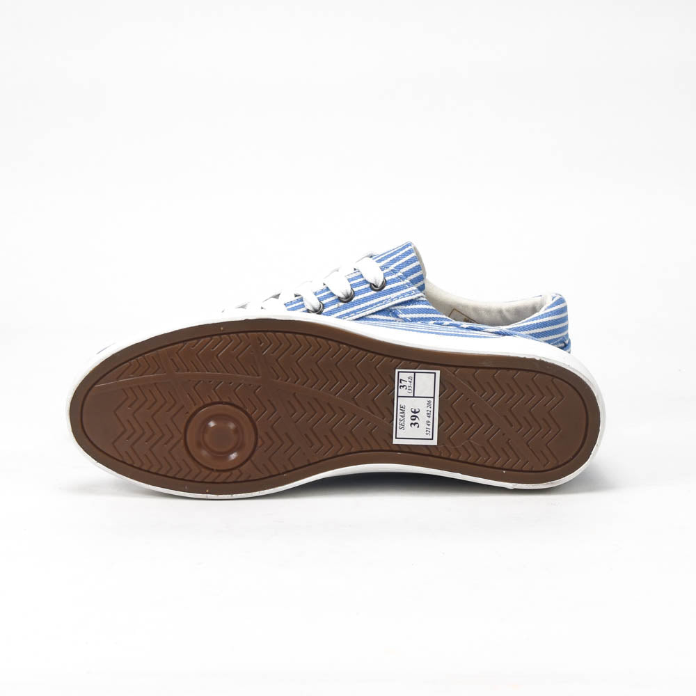 ANDRÉ ESPADRILLES FEMME SESAME TEXTILE BLEU - 52149482206