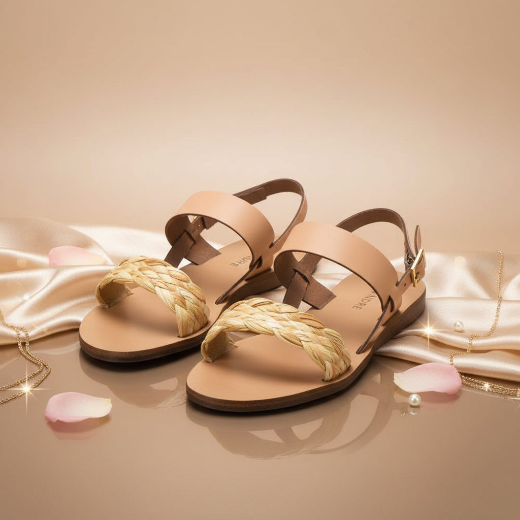 ANDRÉ SANDALES FEMME RAMATUELLA BEIGE - 52321601428