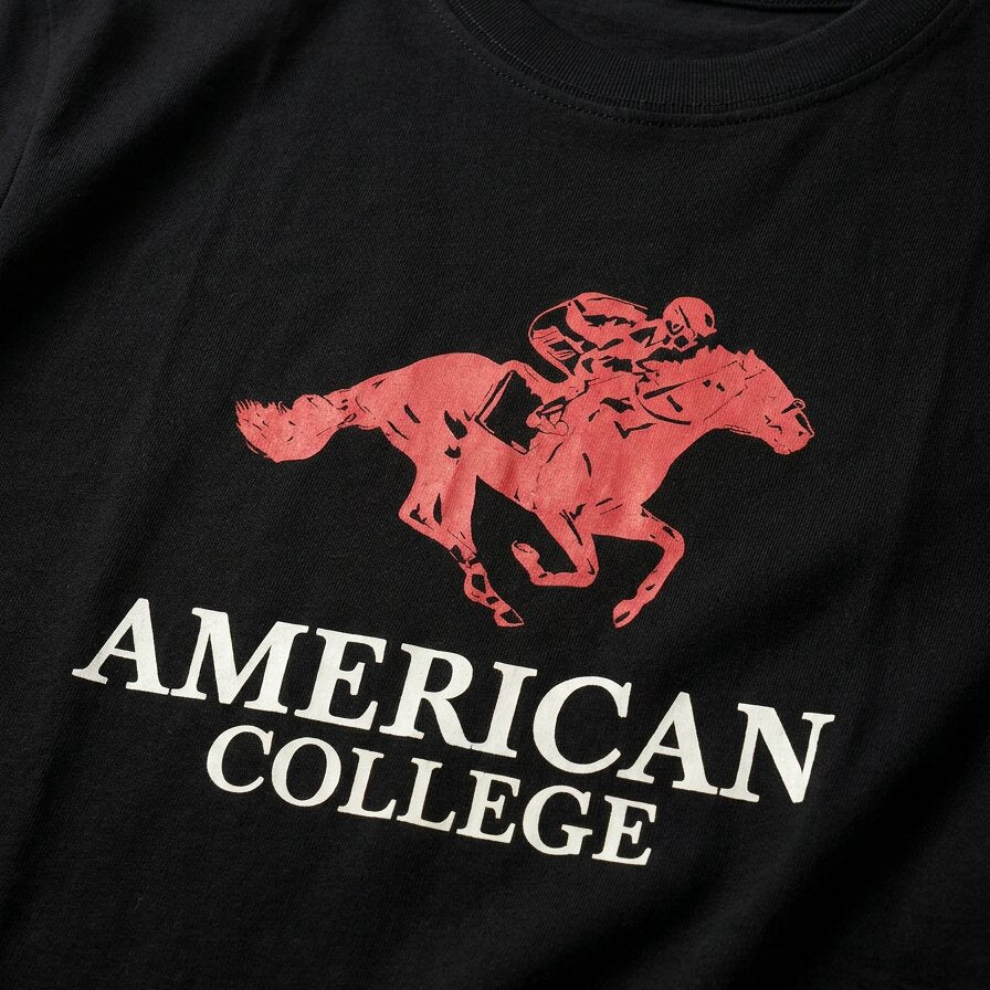 American College t-shirt pour Homme - TS260103-BLAK/BORD