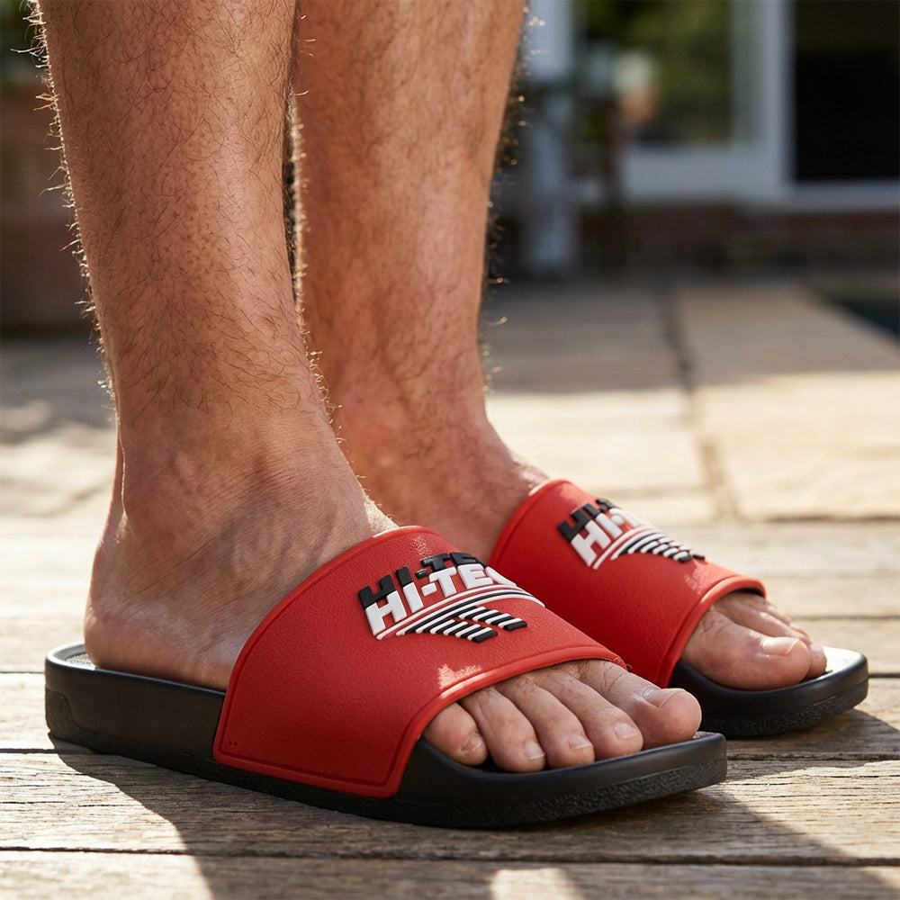 HITEC HERITAGE SLIDE BLACK RED - L014799
