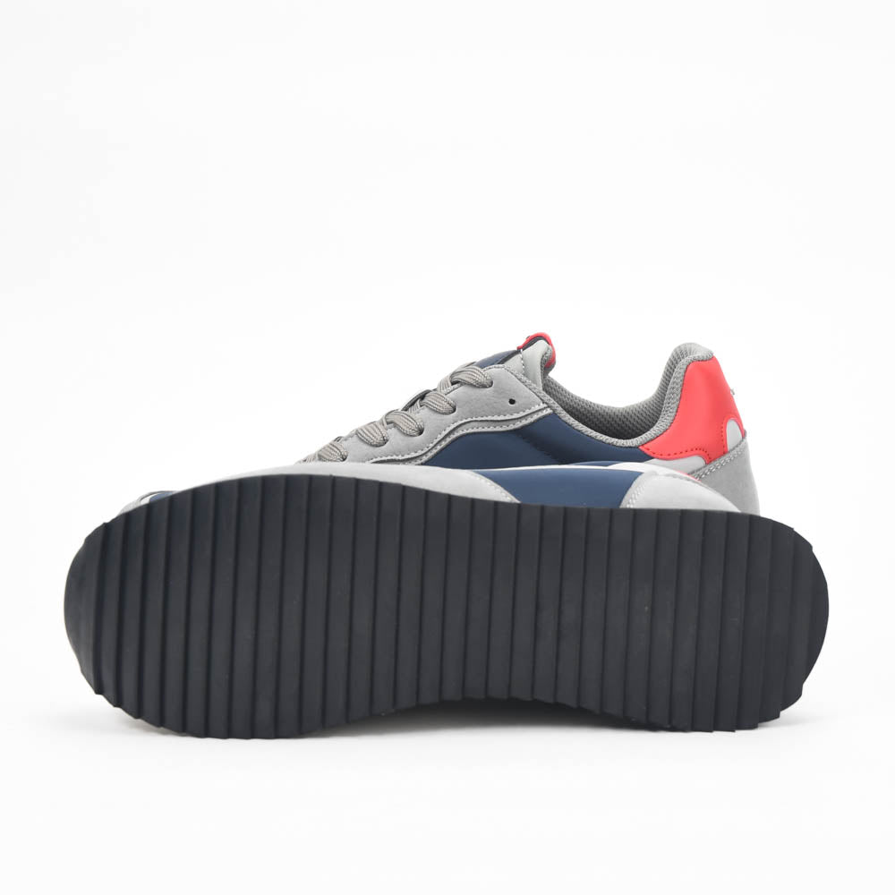 La Martina Low Top Leather Sneakers Grey - LFM252.040.A70.BG