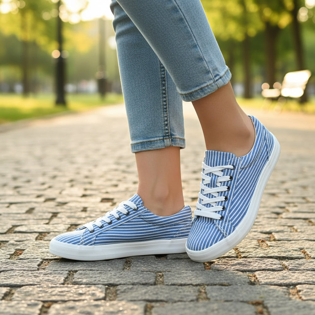 ANDRÉ ESPADRILLES FEMME SESAME TEXTILE BLEU - 52149482206
