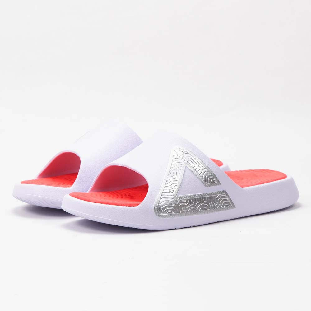 PEAK MEN TAICHI SLIPPERS WHITE RED - ET59095L-1060