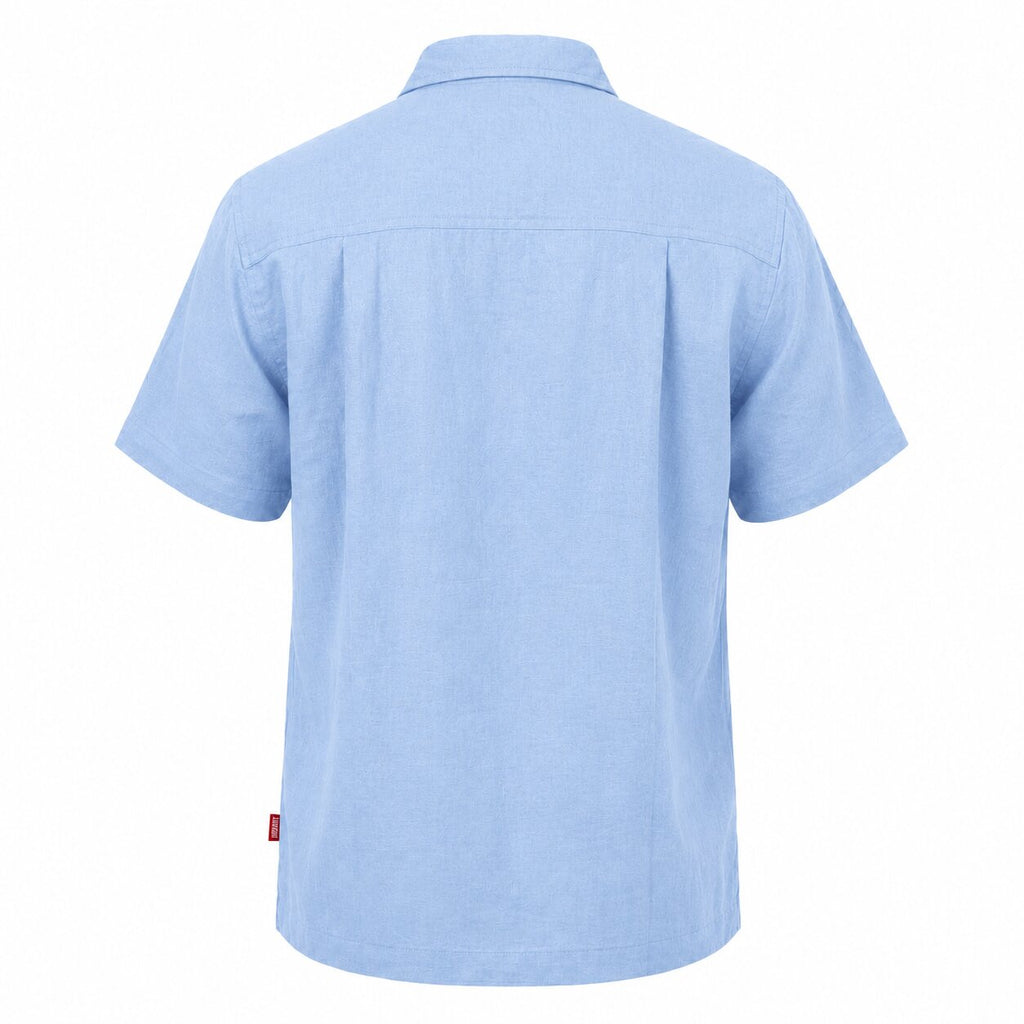 Départ Homme Chemise en Lin Navy - MZ139-G21-000741