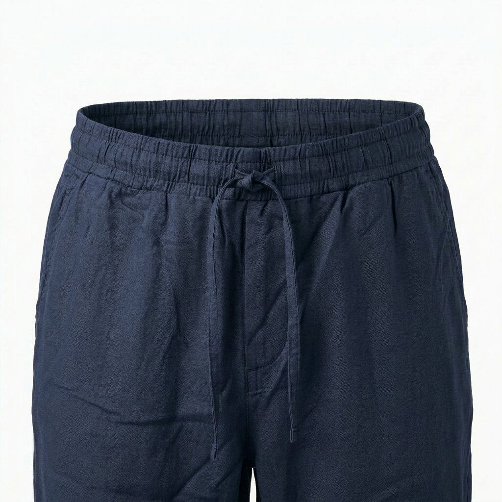 Départ Homme Pantalon en Lin Navy - MG191-G21-000870