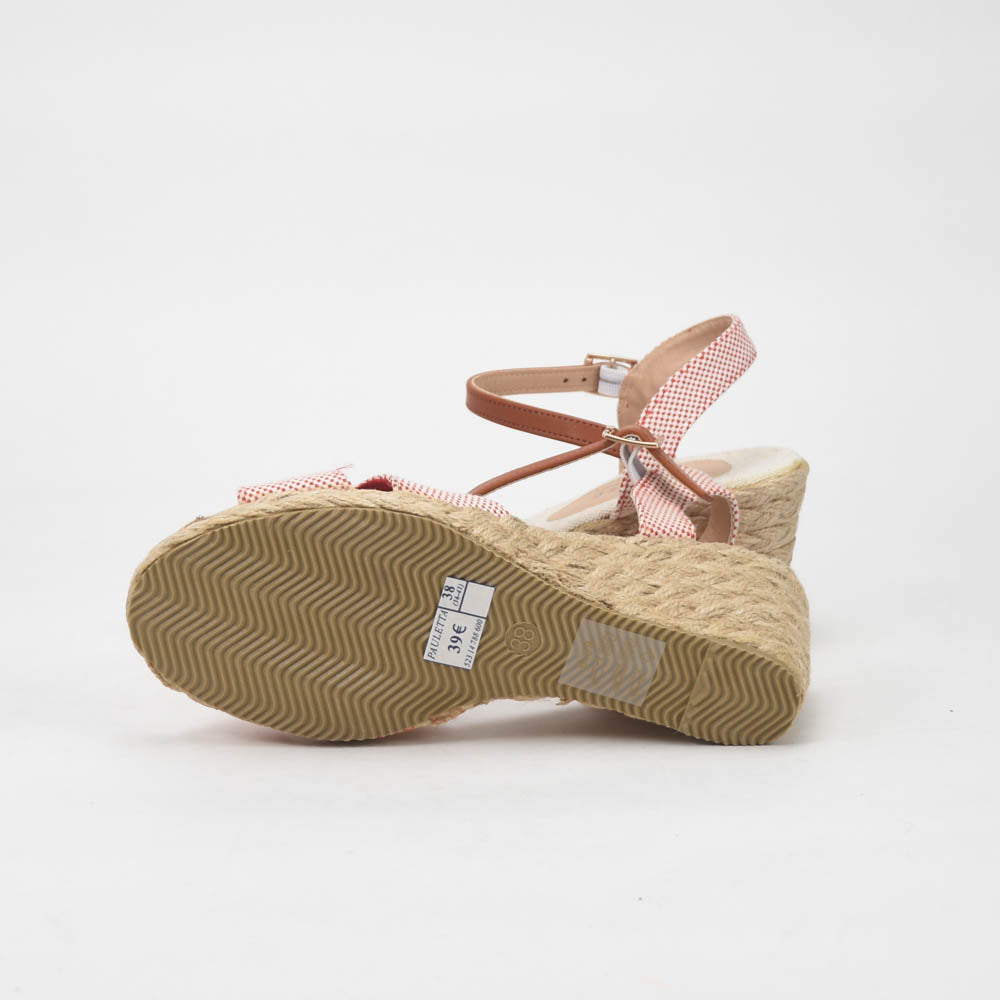 ANDRÉ SANDALES FEMME PAULETTA TEXTILE ROUGE - 52314788600