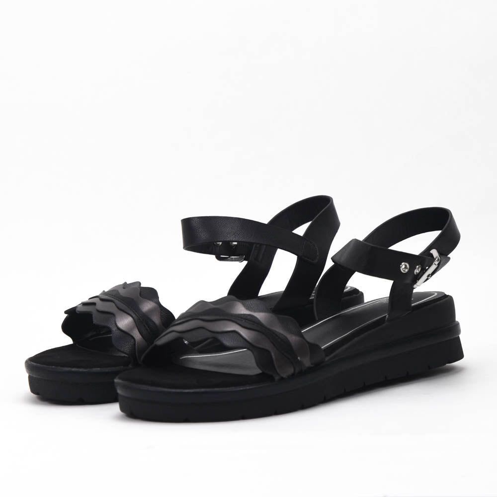 Safety Jogger Sandales Compensées Femme Black Pewter - 592056-BLK-PEW