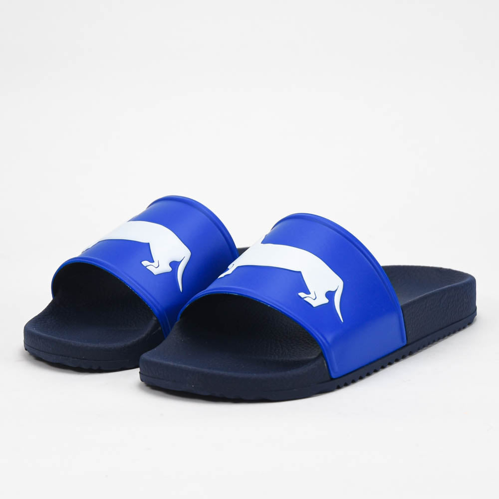 HARMONT AND BLAINE CIABATTA UOMO EVA - LOGO BLU - BIANCO - EFM231-131-6500