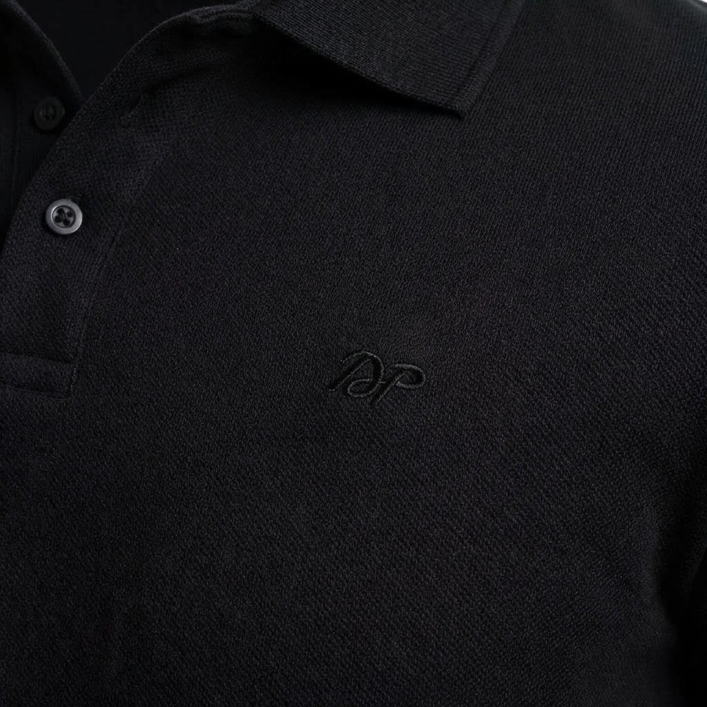 DEPART POLO SHIRT HOMME REGULAR NOIR 100% COTON - G23-001629-BLACK